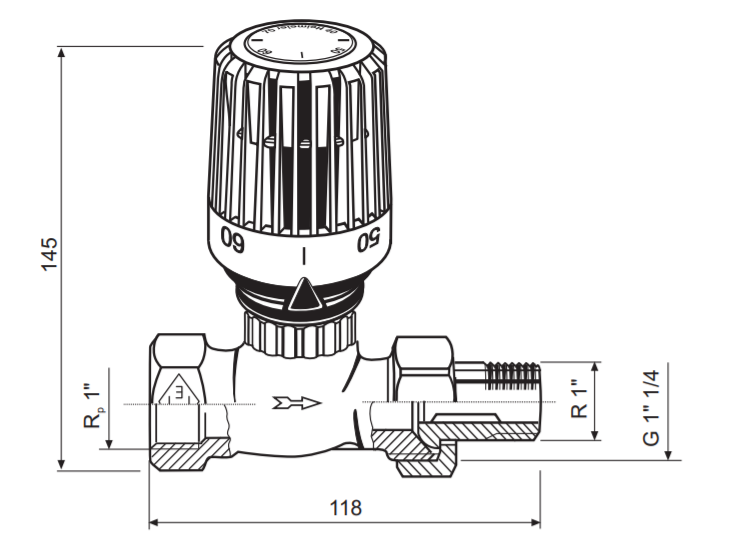Клапан 2 VV TV-1-1/1 - 2